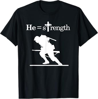 Mens Christian Military Inspirational Quote Jesus Soldier T-Shirt