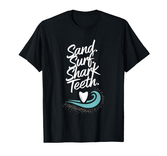 Fossilized Shark Tooth Collector Prehistoric Fossil Hunting T-Shirt