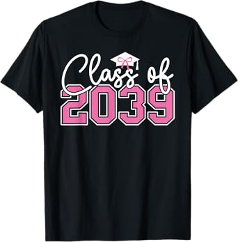 Class of 2039 Grow With Me First Day of School Graduation T-Shirt