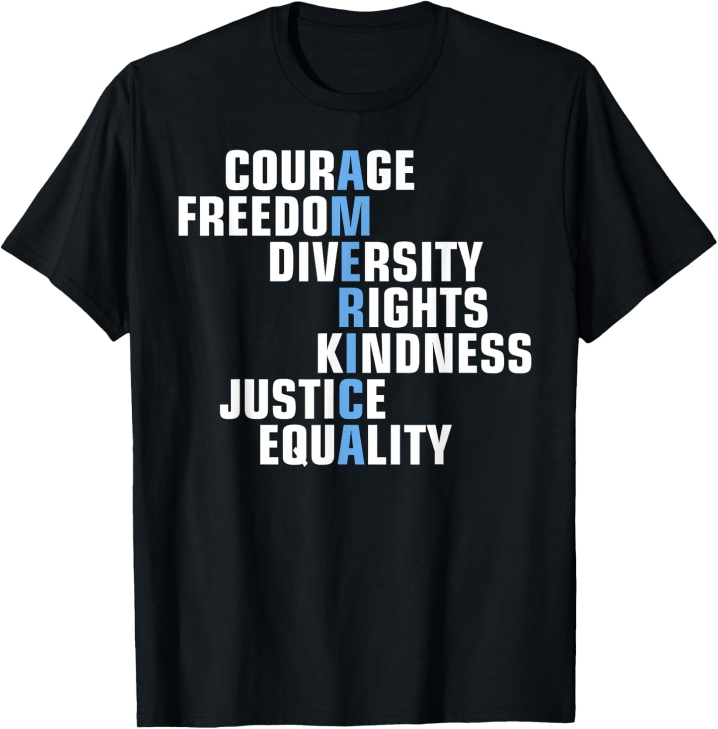 Protest America Courage Freedom Rights Resist Men Women Kids T-Shirt
