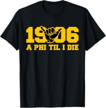 Mens Alpha African 1906 Fraternity Hand Sign T-Shirt