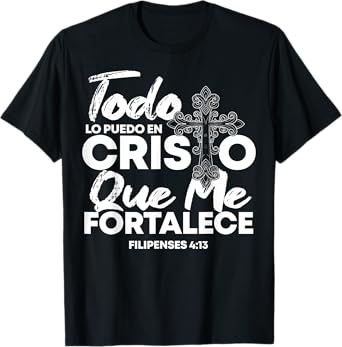 Christian Spanish Religious Bible Verse Saying T-Shirt