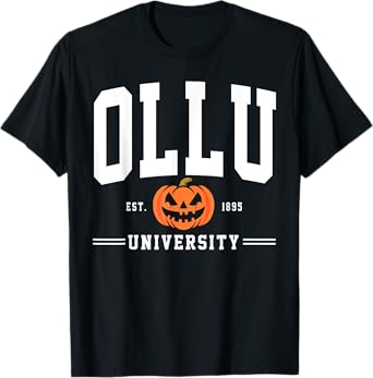 Our Lady of the Lake University Arch Halloween Design Retro T-Shirt