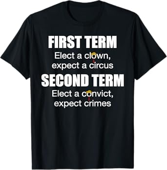 First Term Elect A Clown Expect A Circus Second Term Elect T-Shirt