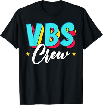 VBS Crew Vacation Bible School Paint Splatter Christian T-Shirt