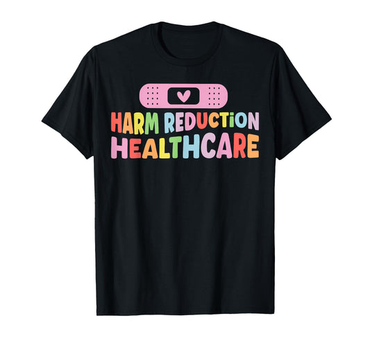 Retro Flower Harm Reduction Healthcare Overdose Awareness T-Shirt