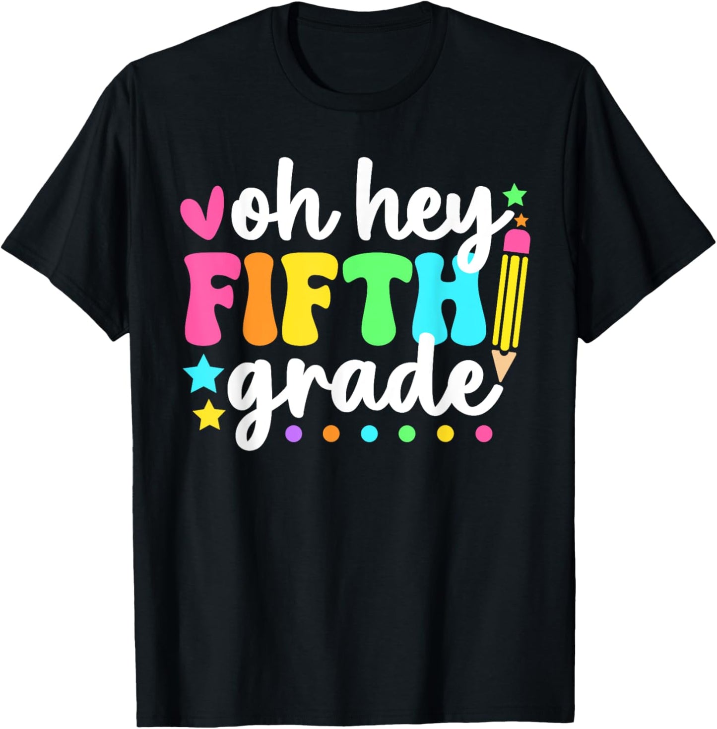 Oh Hey 5th Grade Back to School Teacher & Student Tee by TeeBrew