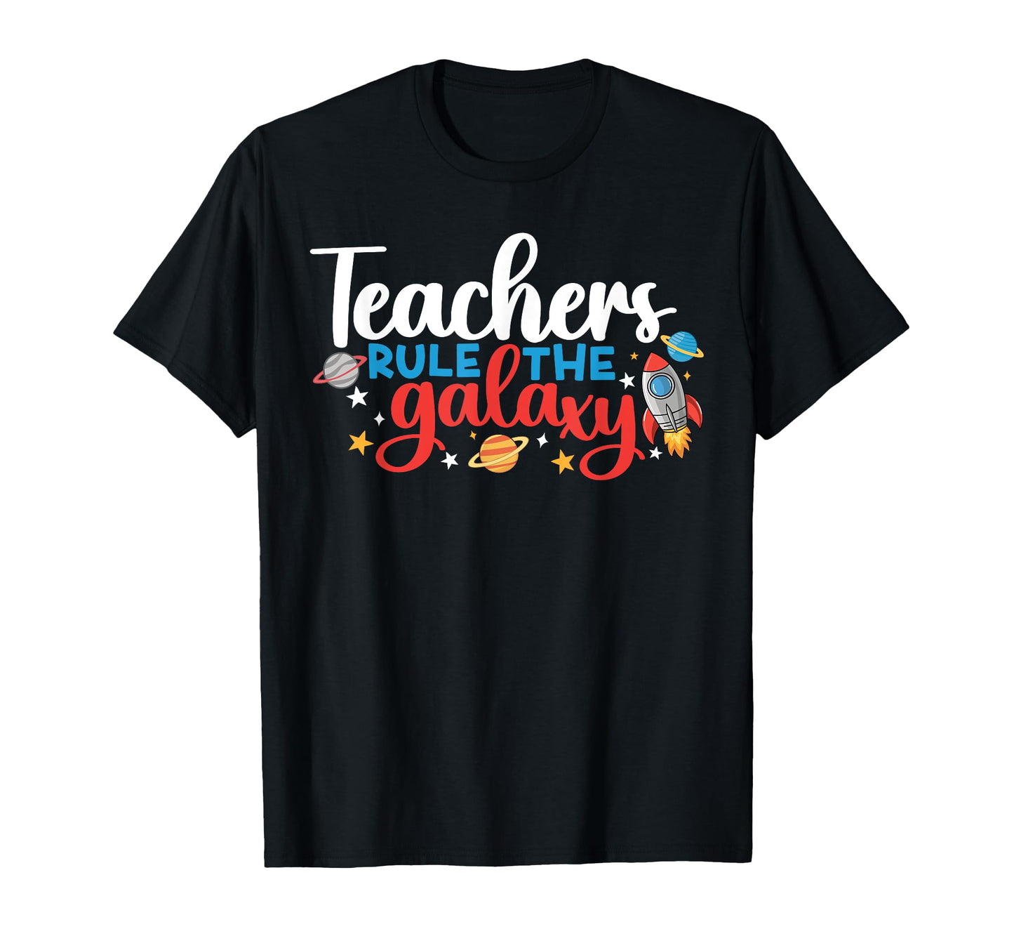 Space Lover Teacher Life Back To School Space Rocket T-Shirt