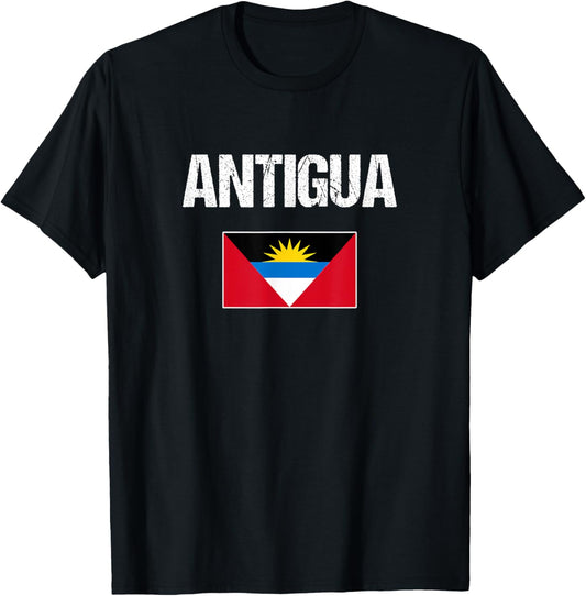Antigua T-shirt Antigua and Barbuda Flag Men Women Youth Kid T-Shirt