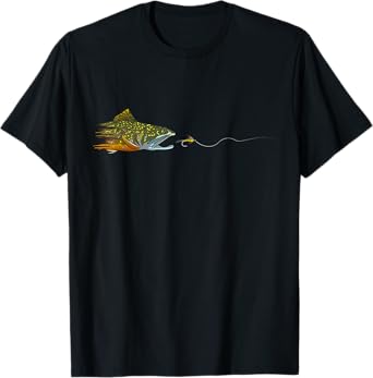 Fly Fishing Brook Trout Dry Fly Tying Fisherman T-Shirt