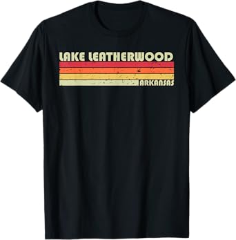 LAKE LEATHERWOOD ARKANSAS Funny Fishing Camping Summer Gift T-Shirt