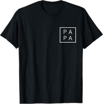 Pa Pa Cool Funny Fathers Day Design for Men Dad Papa T-Shirt