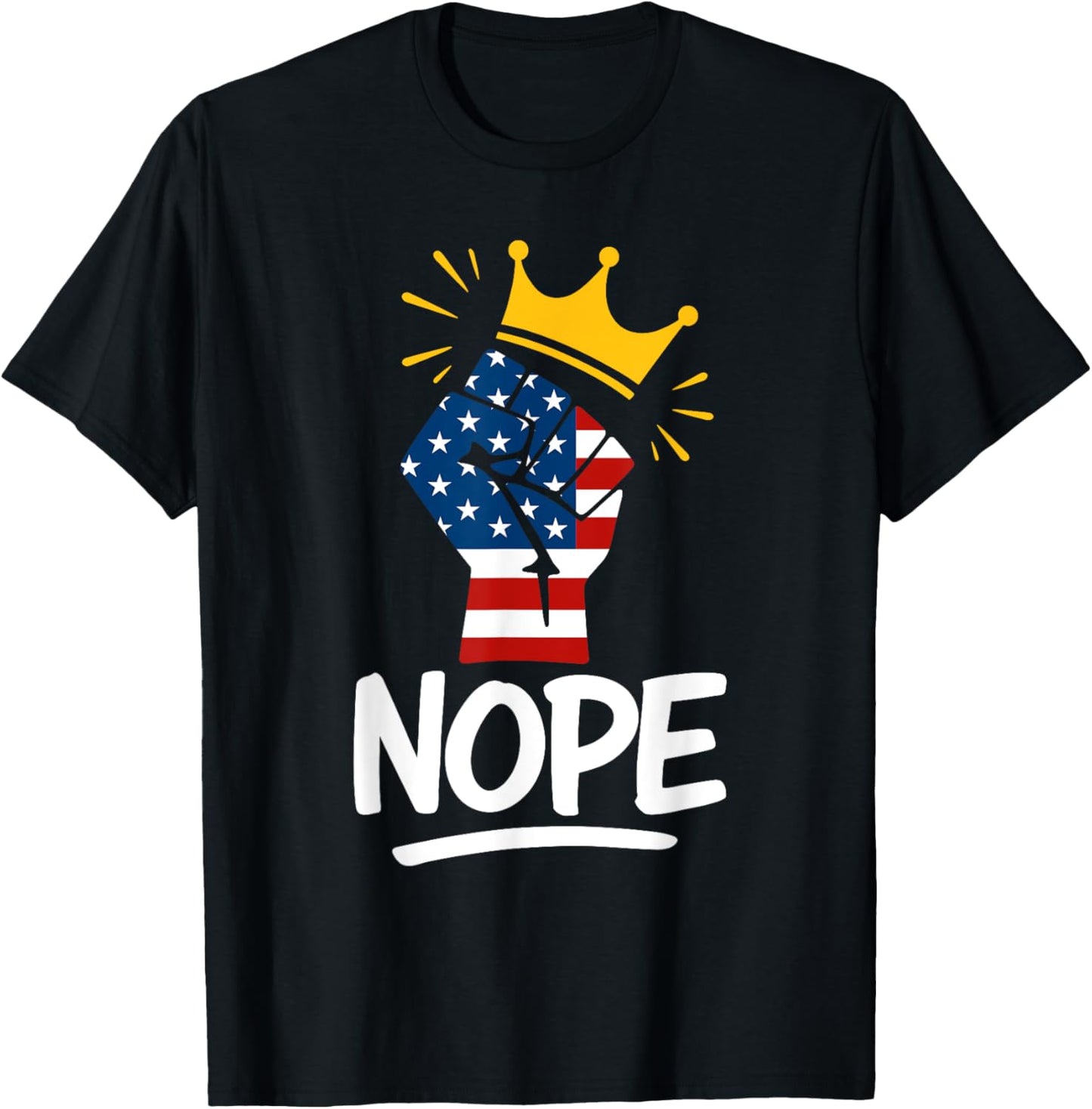 No Kings Protest Sign Vertical T-Shirt