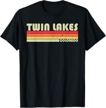 TWIN LAKES COLORADO Funny Fishing Camping Summer Gift Men Women Girls Kids T-Shirt