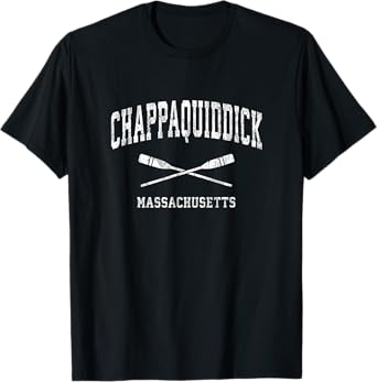 Chappaquiddick Massachusetts Vintage Nautical Paddles Sports T-Shirt
