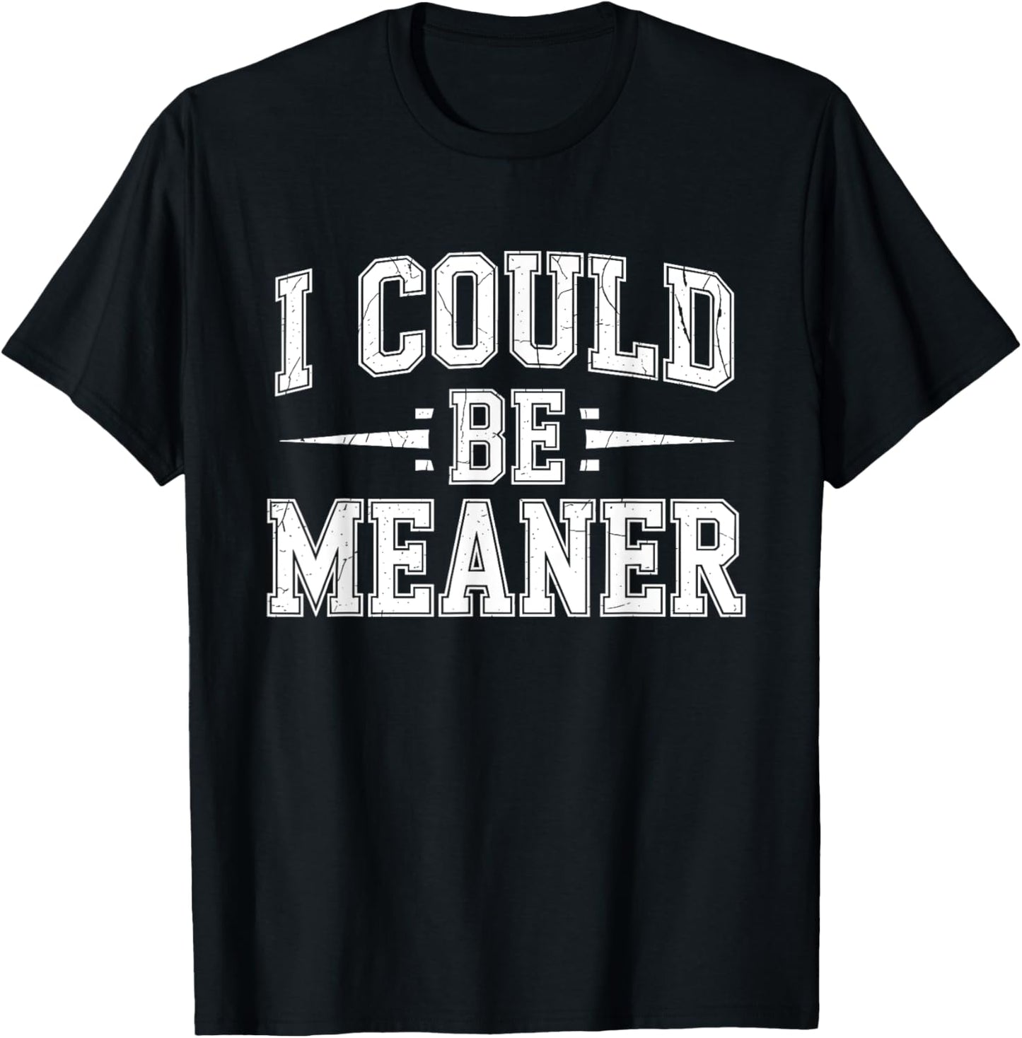 Funny Meme I Could Be Meaner Sarcastic Shirt Vintage Retro T-Shirt