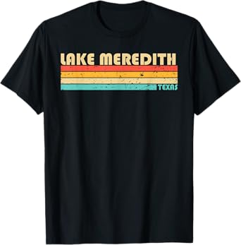 LAKE MEREDITH TEXAS Funny Fishing Camping Summer Men Women Kids T-Shirt