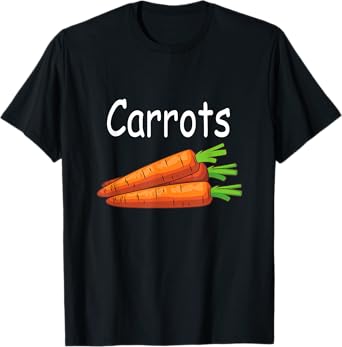Funny Family Matching Halloween Costumes Peas and Carrots T-Shirt