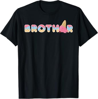 Brother Ice cream Funny First Birthday Ice cream T-Shirt