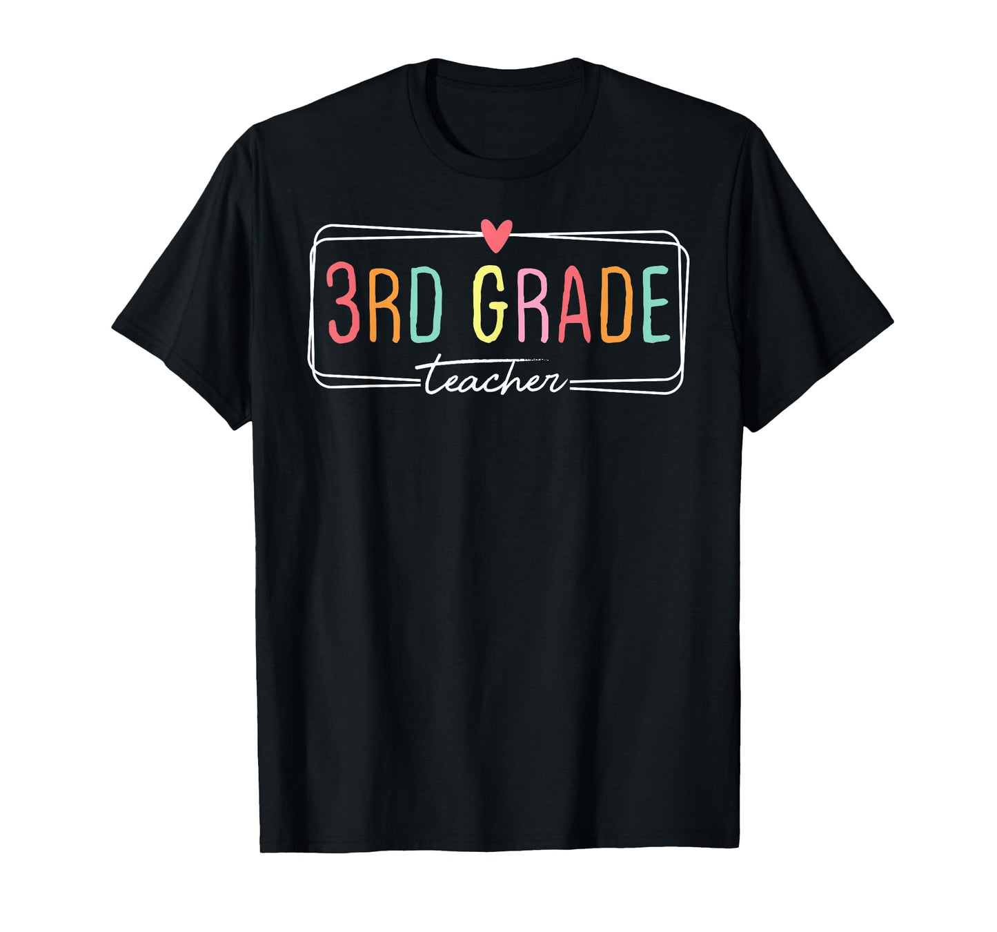 Third Grade Teacher Life 3rd Grade Back To School Heart Love Men Women Girls Kids T-Shirt