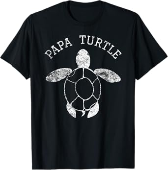 Distressed Papa Turtle Honu Turtles T-Shirt