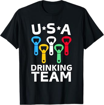 Funny USA Drinking Team Beer Party USA Drinking Team T-Shirt