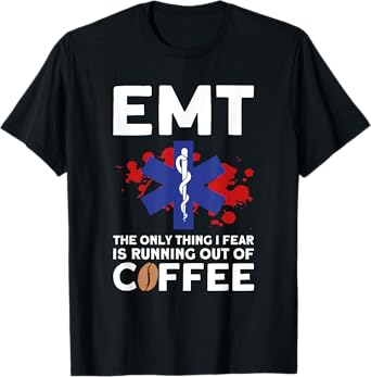 EMT Coffee - Funny EMT Halloween T-Shirt