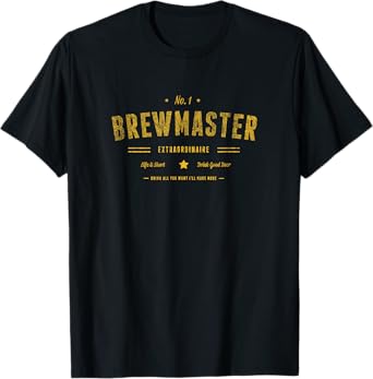 Brew Master Beer Brewing Home Brew Gift for Brewer Brewmaster T-Shirt