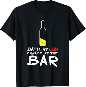 Funny Beer Drinking Charge at the Bar Alcohol Shirt for Men T-Shirt