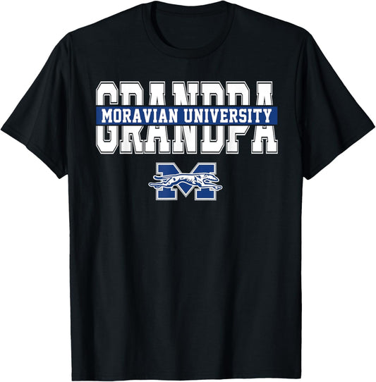 Moravian Vintage Arch University Grandpa Design For Men T-shirt by TeeBrew
