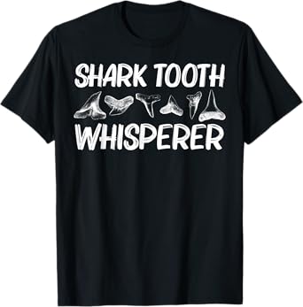 Funny Shark Teeth Design For Men Women Animal Fossil Hunters T-Shirt
