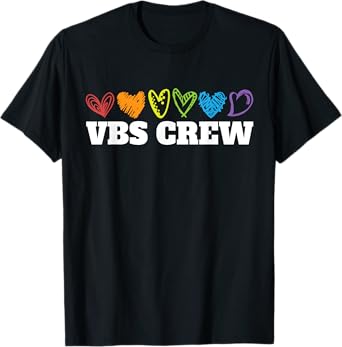 VBS Crew Hearts Vacation Bible School Squad Bible Study T-Shirt