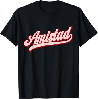 Amistad House Of Friendship Retro RCA System School Red T-Shirt