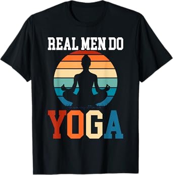 Funny Yoga Design for Men Boys Yoga Pose Meditation Lovers T-Shirt