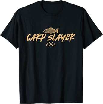 Carp Slayer Funny Carp Fishing Design Gift T-Shirt