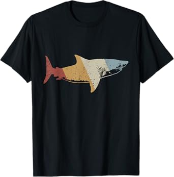 Shark Retro Style Vintage T-Shirt