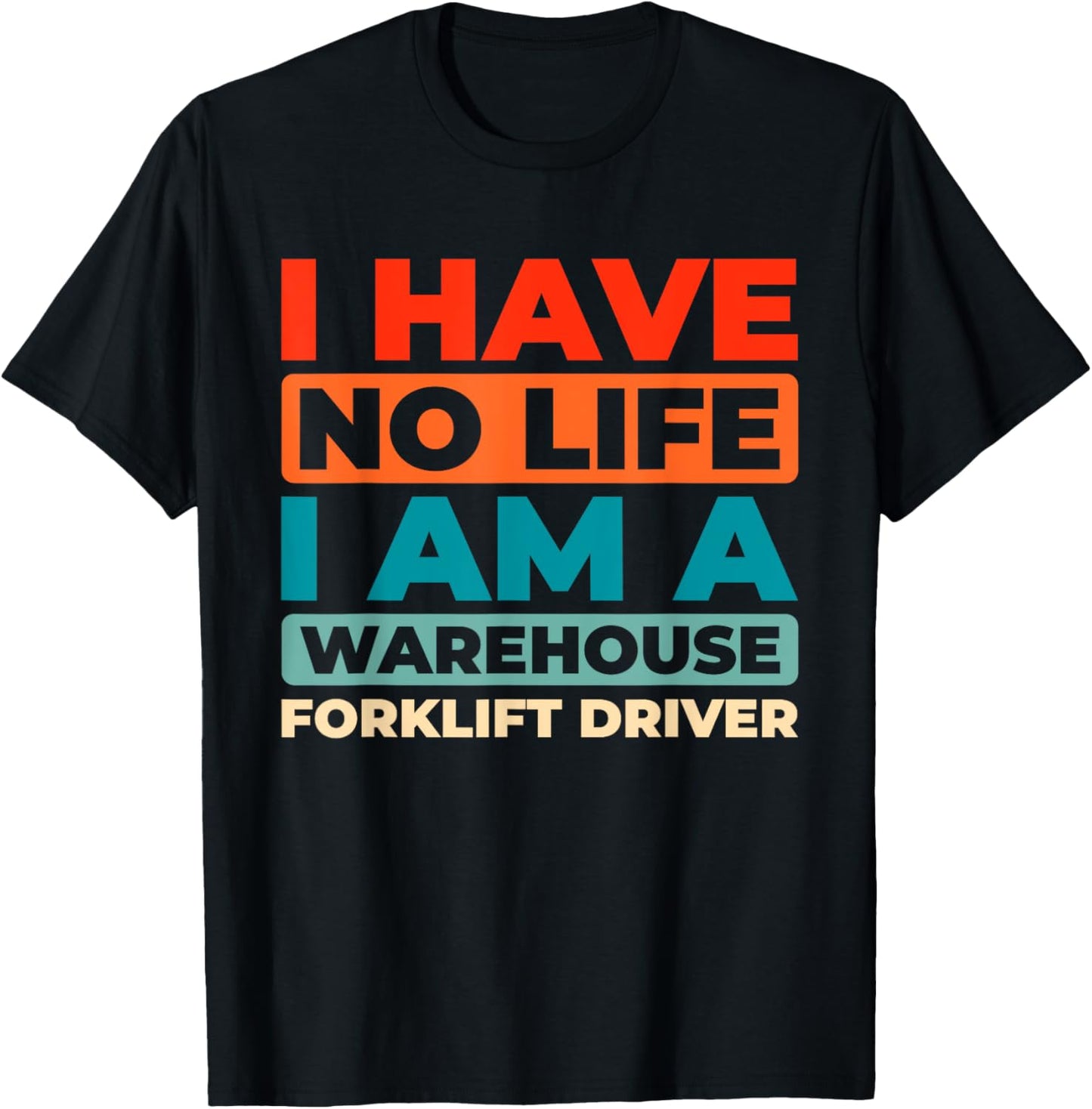 Retro Logistics - Pallet Vintage Warehouse Forklift Driver T-Shirt