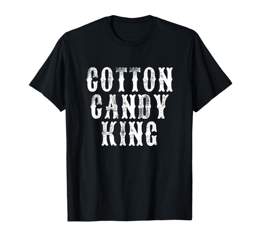 Cotton Candy King - Fun Carnival State Fair Amusement Park T-Shirt