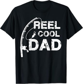 Reel Cool Dad T-Shirt Fishing Daddy Father's Day Gift Shirt T-Shirt