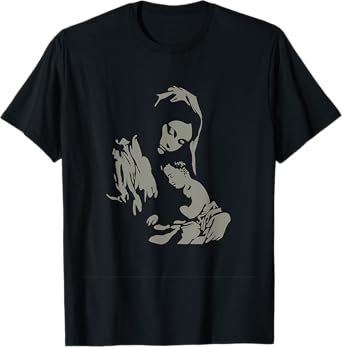 Our Lady Virgin Mary with Baby Jesus Catholic Sacred Apparel T-Shirt