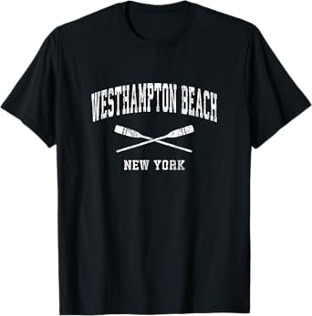 Westhampton Beach New York Vintage Nautical Paddles Sports O T-Shirt for Men Women Kids