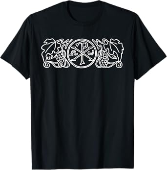 Chi-Rho Christogram Alpha and Omega Labarum Catholic Symbols T-Shirt