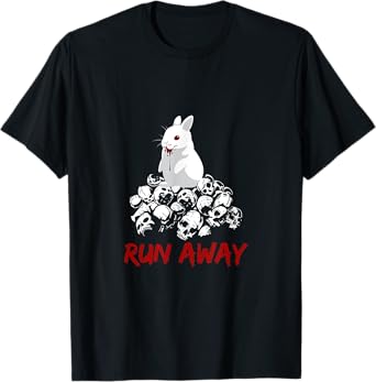 Run Away Bunny Funny Unisex Design T-Shirt