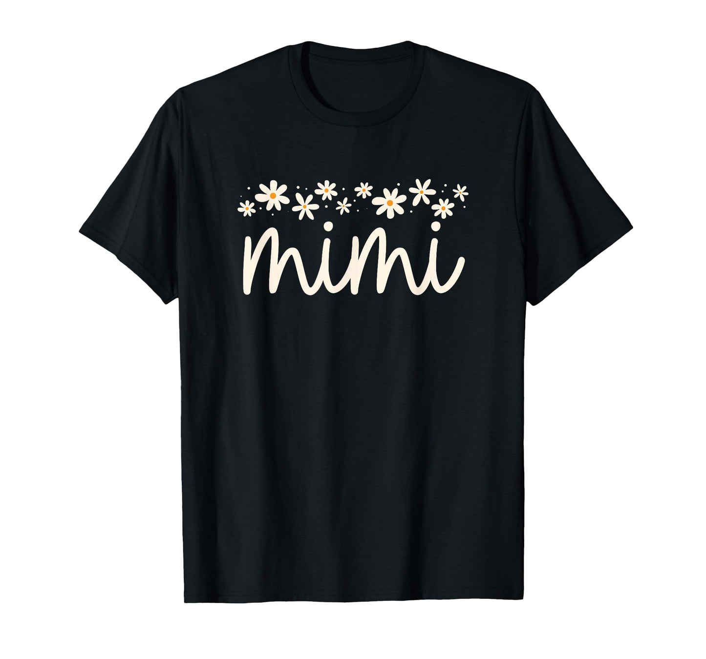 Cute Floral Daisy Mimi Mother's Day Grandma Pregnancy Reveal T-Shirt