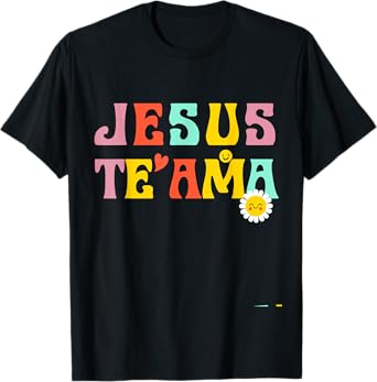Camiseta Cristiana Para Mujer Espanol Spanish Jesus Te Ama T-Shirt