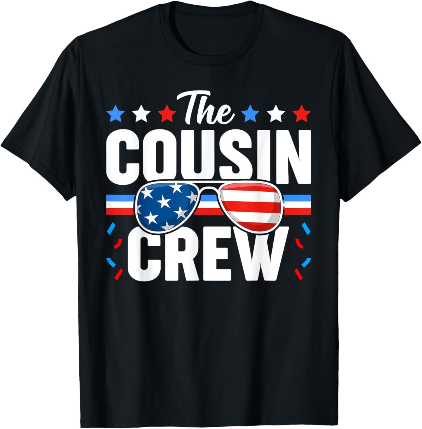 Cousin Crew 4th of July Patriotic American Family Matching T-Shirt