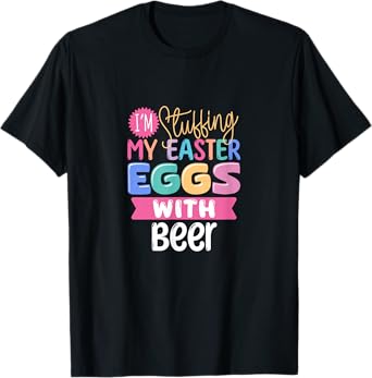 Funny Adult Easter Egg Hunt Drinking Design T-Shirt