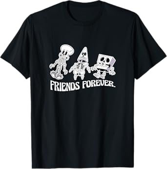 SpongeBob SquarePants Friends Forever Skeleton Buddies T-Shirt
