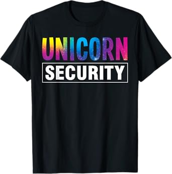 Unicorn Security Halloween Matching Kids Men Women T-Shirt