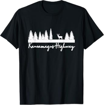 Kancamagus Highway New Hampshire Deer Buck Vacation Camping T-Shirt
